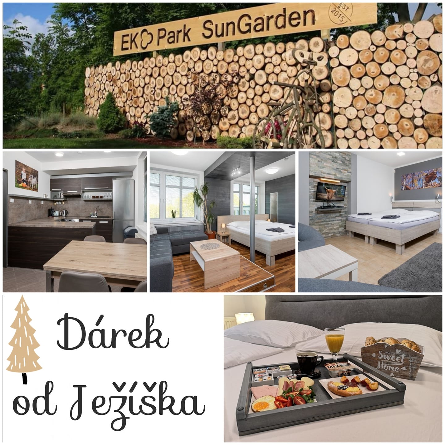 Dárkový poukaz na ubytování od Ježíška