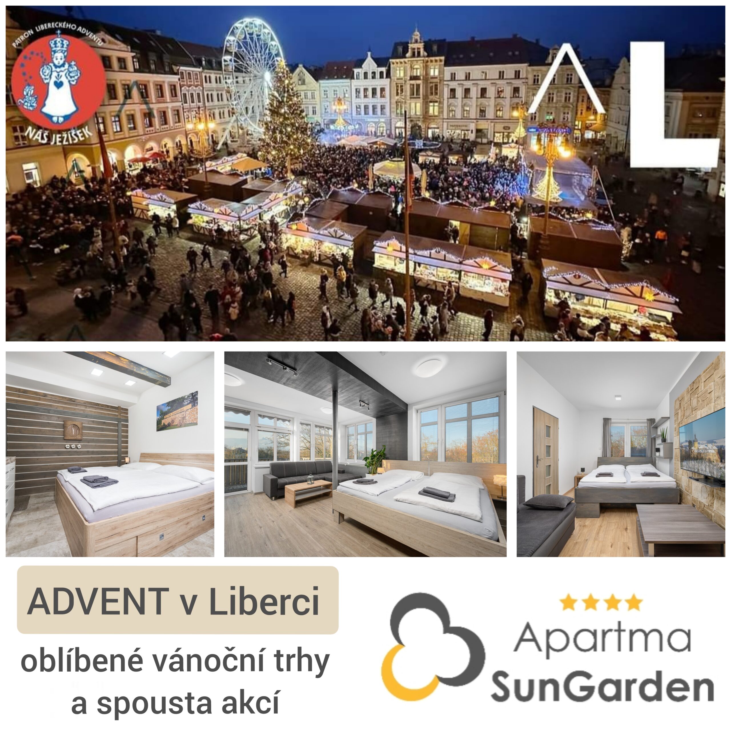 ❄ Navštivte Liberec během jednoho z adventních víkendů. ❄