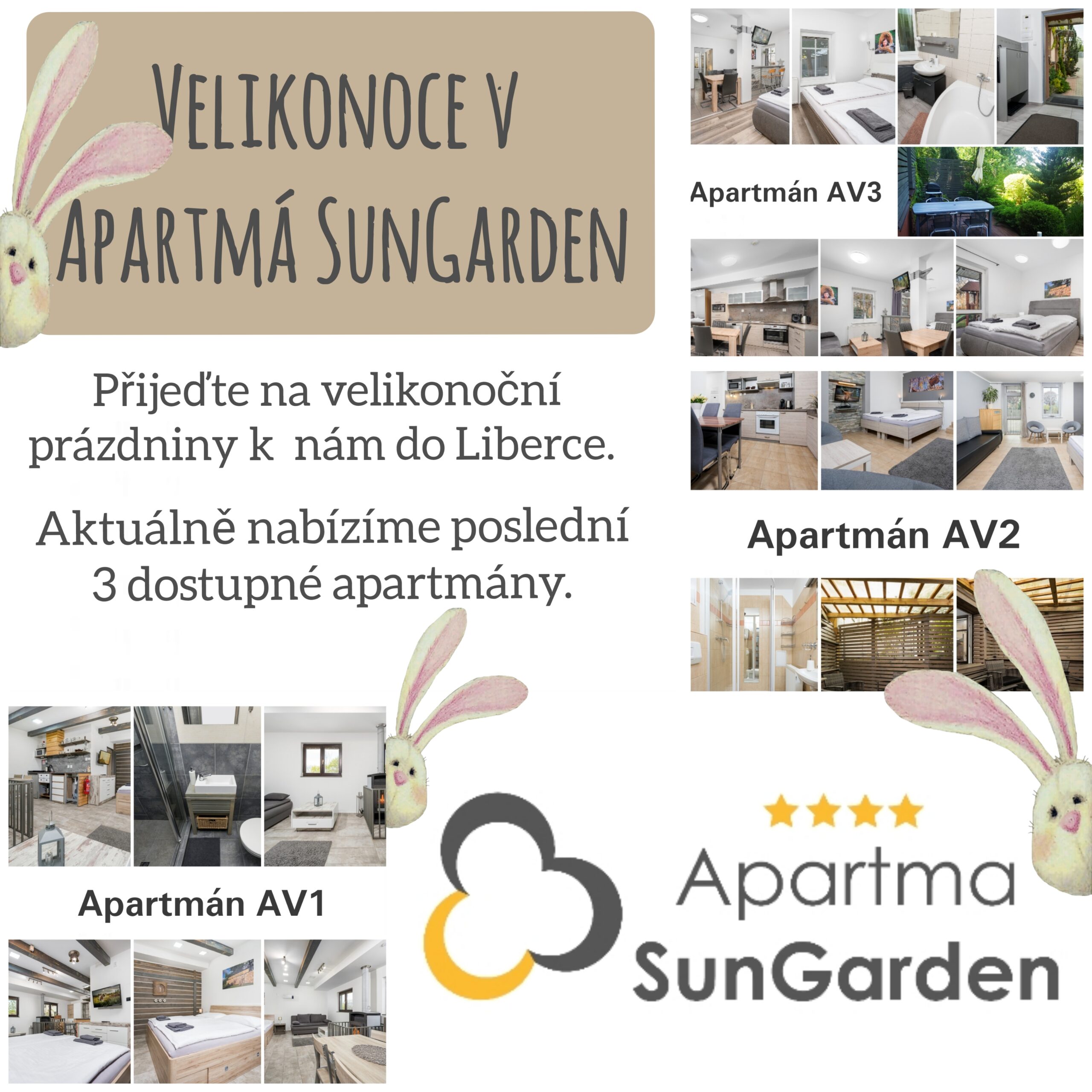 🐣Hlásíme poslední volné Apartmány na velikonoční prázdniny 🐣