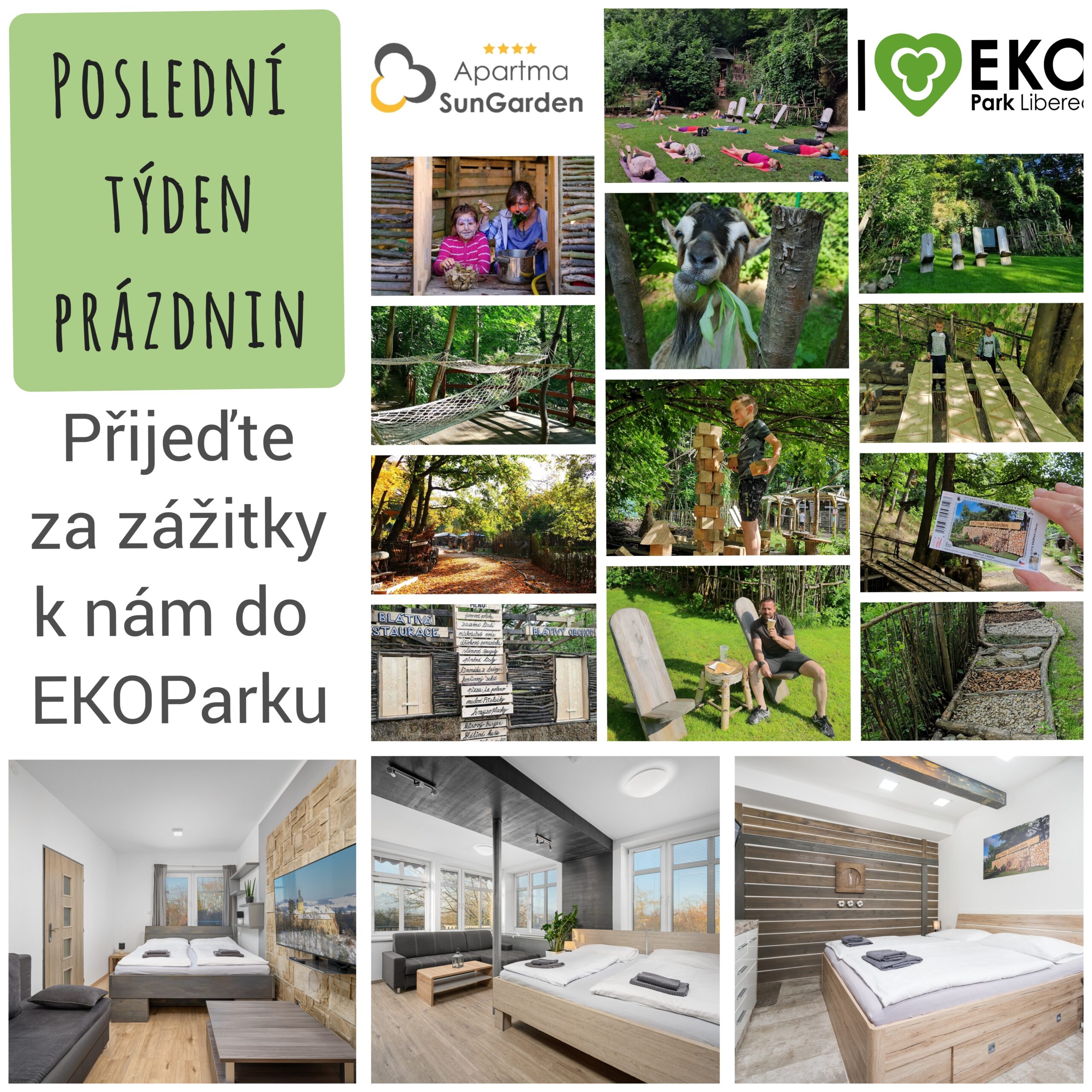 💚 Poslední týden prázdnin před námi. Využijte jej a vyrazte s dětmi za prázdninovými zážitky. 💚👨‍👩‍👧‍👦