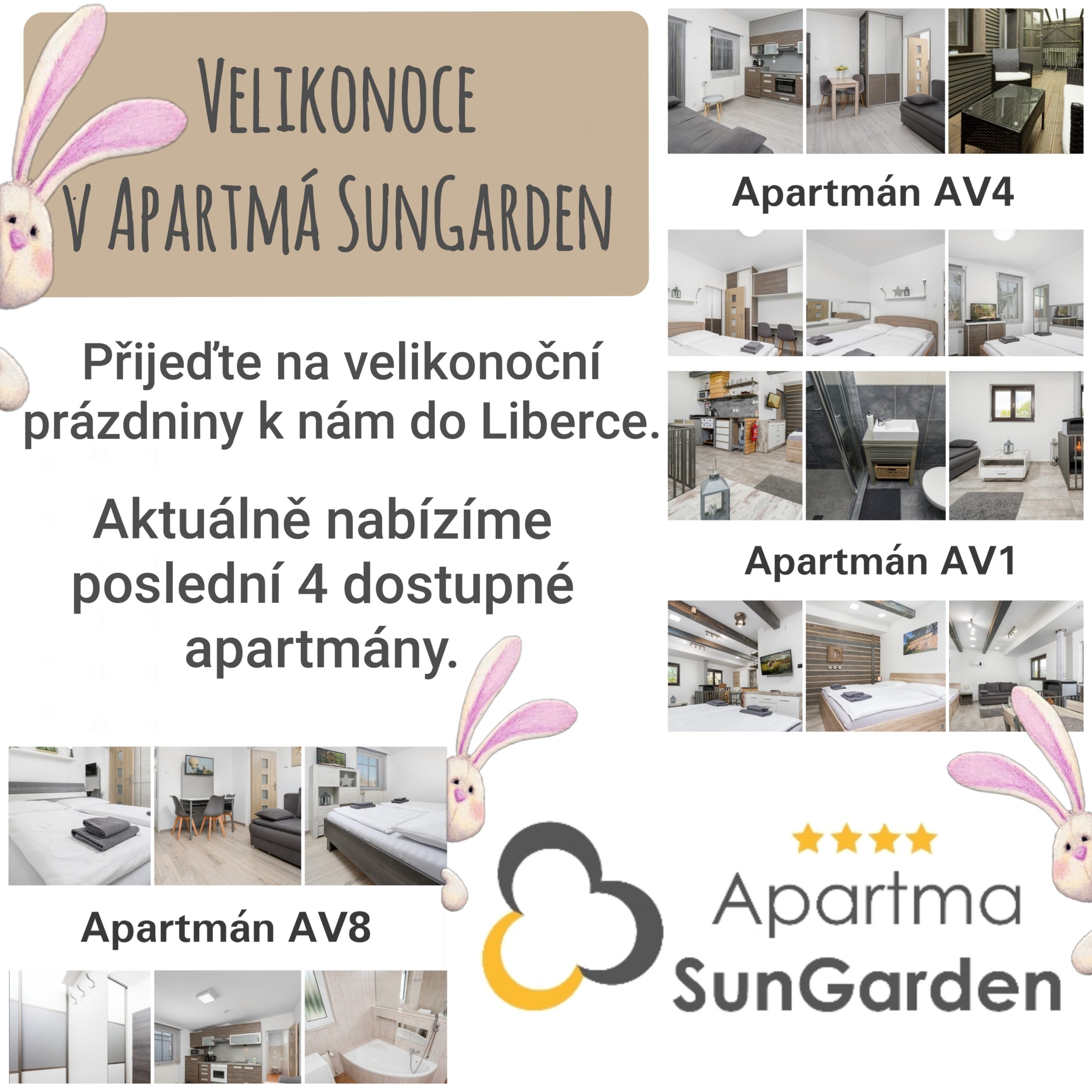 🐣 Hlásíme poslední volné Apartmány na velikonoční prázdniny. 🐣